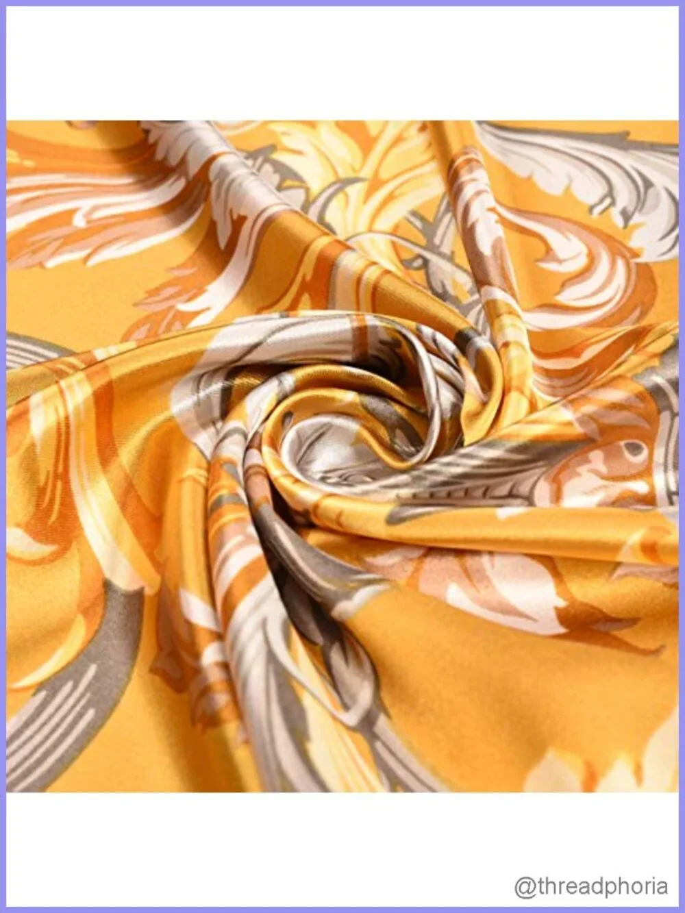 Silk Feeling Polyester Square Scarf Floral Print Hair Wrap 35x35